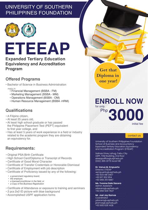 new era university eteeap requirements